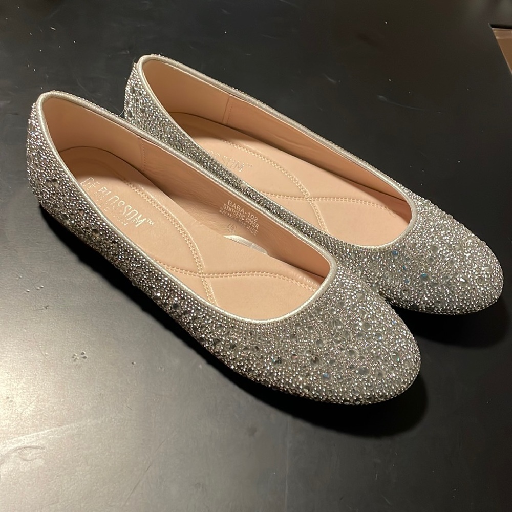The Blossom Collection BABA-102 Size 9 ballerinas shoes for dress wedding